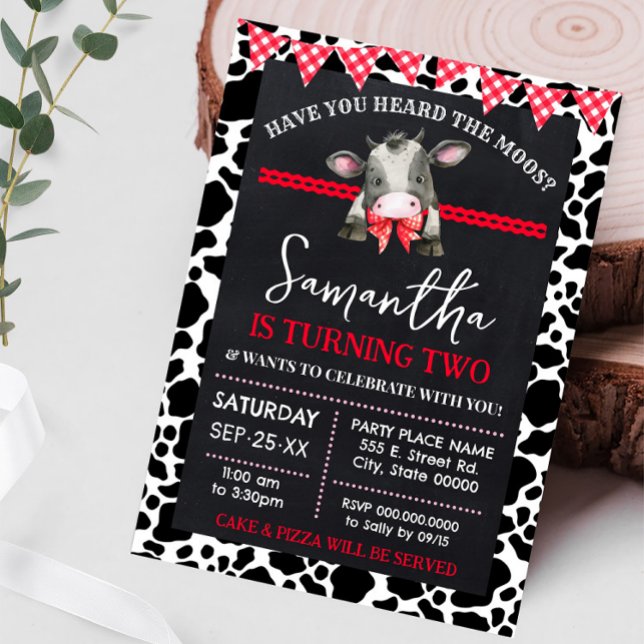 Kon har du hört Moos-odlarnas födelsedag Inbjudningar (Skapare uppladdad)