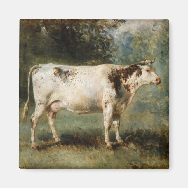 Kon i ett landskap på landsbygden (husdjur) magnet (Framsidan)