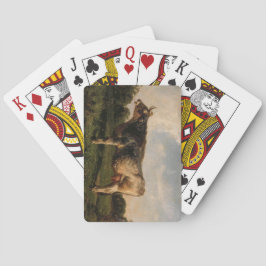 Kon i Fält (husdjur) (av Filippo Palizzi) Casinokort