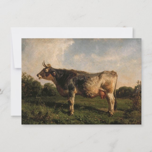 Kon i Fält (husdjur) (av Filippo Palizzi) Kort (Framsida)