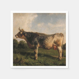 Kon i Fält (husdjur) (av Filippo Palizzi) Pappersservett