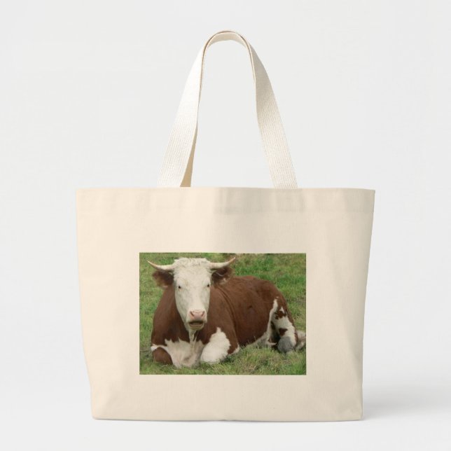 Kon i Grass Tote Bag Jumbo Tygkasse (Framsidan)