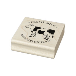 Kon i jordbruksföretaget - färsk Mjölk Stämpel
