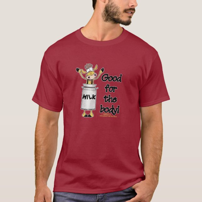 Kon i Mjölk Can T-shirt (Framsida)