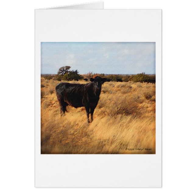 Kon i området hälsningskort (Framsidan)