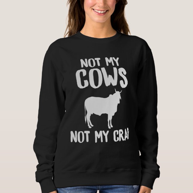 Kon, inte mina kor, inte mina krabbbönder t shirt (Framsida)