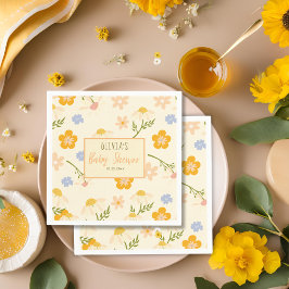 Kön könsneutral Mamma för vattenfärg till Bee Baby Pappersservett