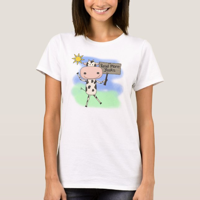 Kon läste mer bokar t-shirt (Framsida)