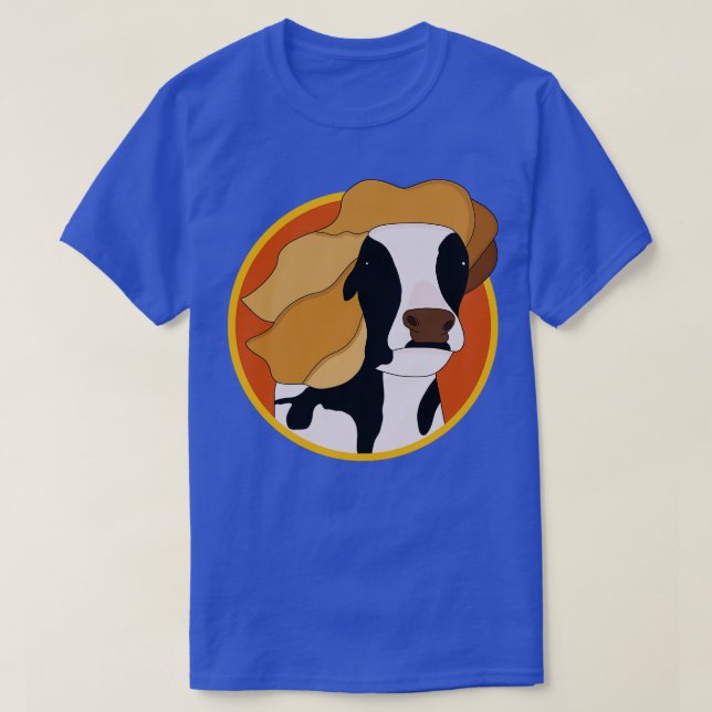 Kon med Blond Wig T Shirt (Design framsida)