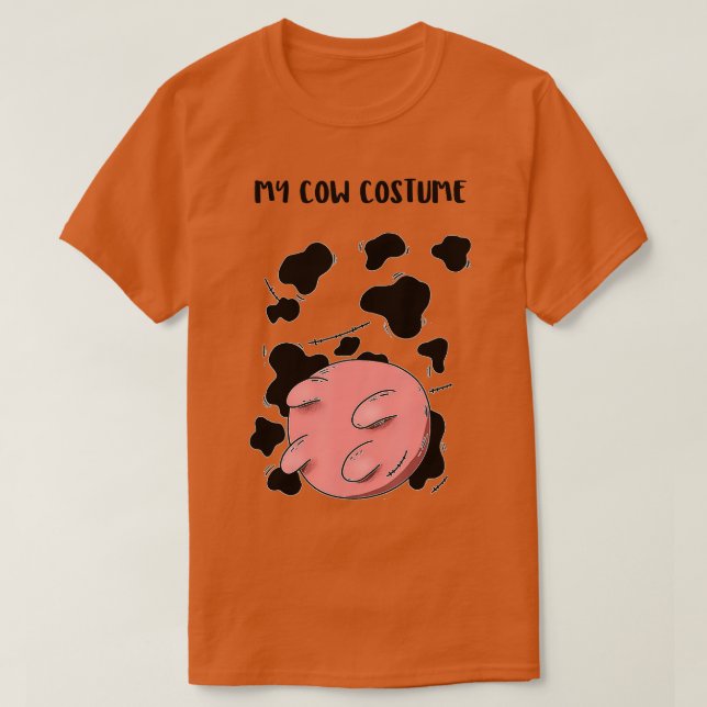 Kon med uters-cowprint Cow under dder Costume T Shirt (Design framsida)