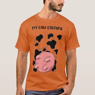 Kon med uters-cowprint Cow under dder Costume T Shirt