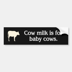 kon mjölk är för baby cows vegan bildekal