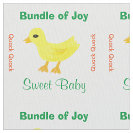 Kön Neutral Baby Grönt Orange Gult Ducky Tyg