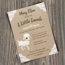 Kön Neutral Baby Sheep Baby Shower
