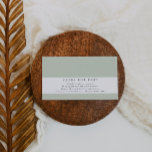 Kön Neutral babyskor Bokar för Baby Tilläggskort<br><div class="desc">Det här är ett enkelt, elegant bokar för baby-djurutrymmeskort med en sage bakgrund och ett modernt teckensnitt. Redigera alla ordalydelser och all färg* i bröllopsprogrammet mall. * färg i vattenfärgsgrönenery är inte redigerbart // För matchande artiklar, gå till "ASHTON"-samlingen i Sincerely By Nicole Zazzle-butiken. * Om du tycker om den...</div>