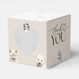 Kön Neutral babystötare för vinterdjur Presentaskar