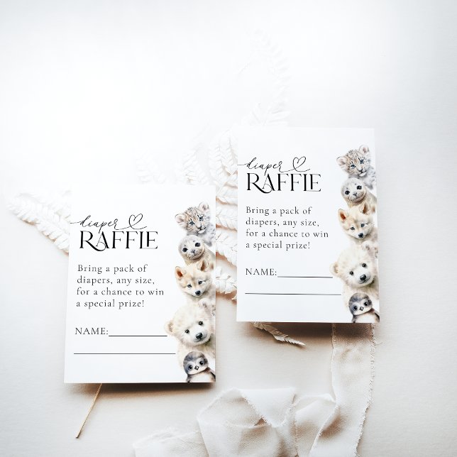 Kön Neutral babystötare för vinterdjur Tilläggskort (Skapare uppladdad)