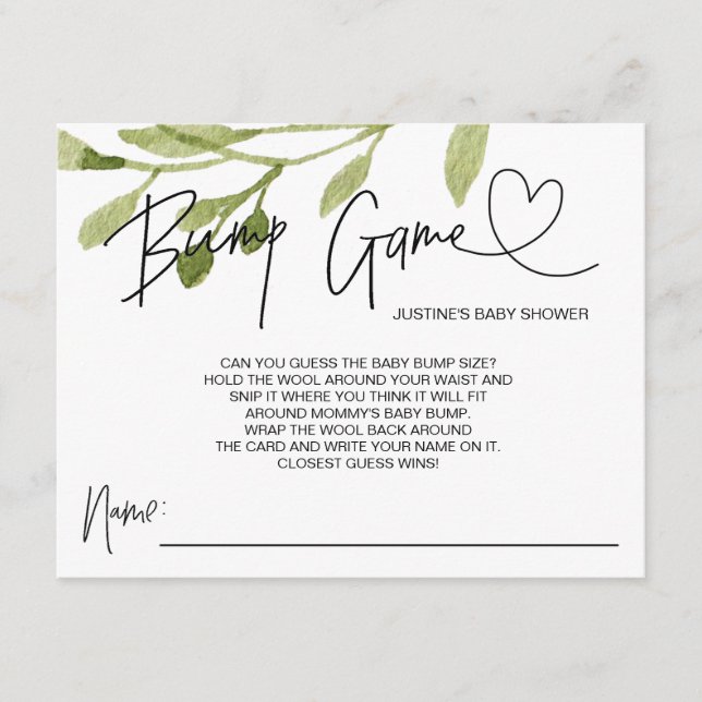 Kön Neutral babystötdämpare Gammsoppningskort Tilläggskort (Framsida)