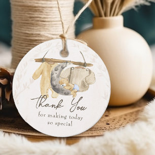 Kön Neutral Barnkläder Baby Shower Tack Gåvor Etiketter