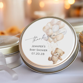 Kön Neutral bearly wait Modern Shower Tack Runt Klistermärke