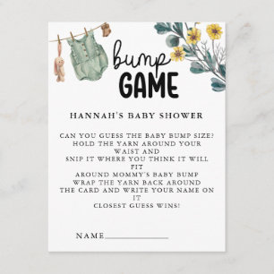 Kön Neutral Boho Baby Shower Game Tilläggskort