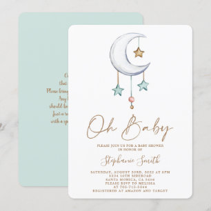 Kön Neutral Boho Baby Shower Inbjudningar
