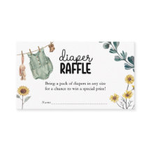 Kön Neutral Boho Baby Shower Raffle