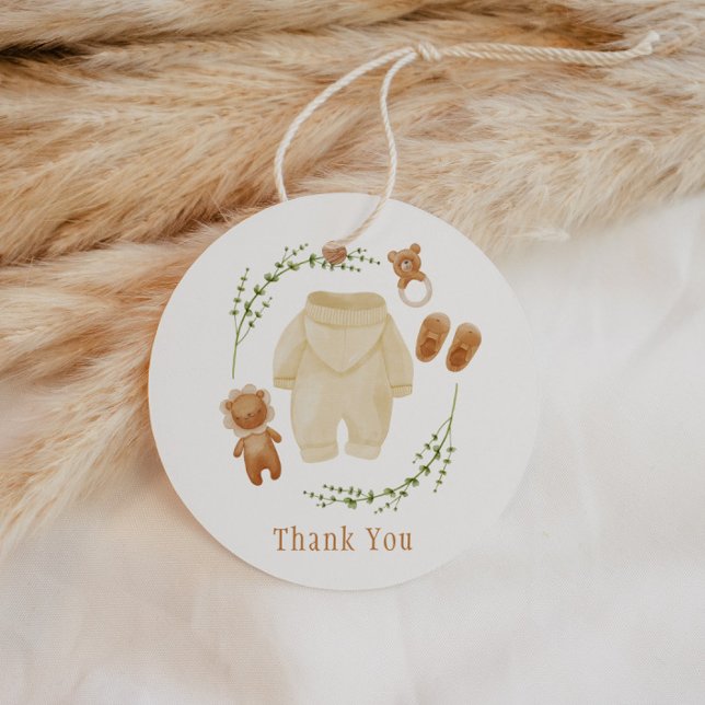 Kön Neutral Boho Mönster Baby Shower Gåvor Etiketter (Skapare uppladdad)
