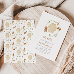 Kön Neutral Boho Mönster Baby Shower Inbjudningar
