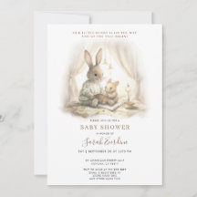 Kön Neutral Bunny Baby Shower