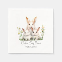 Kön Neutral Bunny Baby Shower