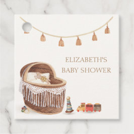 Kön Neutral Cute Boho Bassinet Leksak Baby Shower Gåvor Etiketter