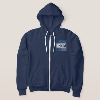 Kön Neutral Fullt Zip Hoodie T Shirt