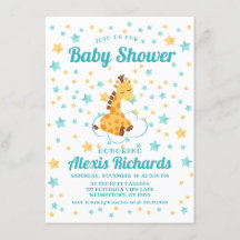 Kön Neutral giraffe & Stars Baby Shower