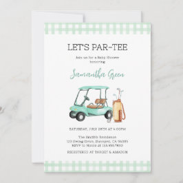 Kön Neutral Golf Baby Shower Inbjudningar