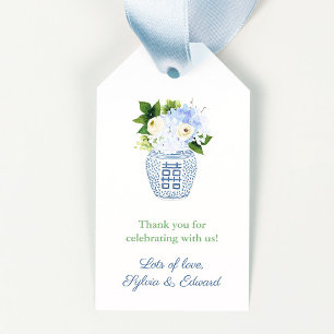 Kön Neutral Grönt Vita blå Blommigt Babykläder Presentetikett