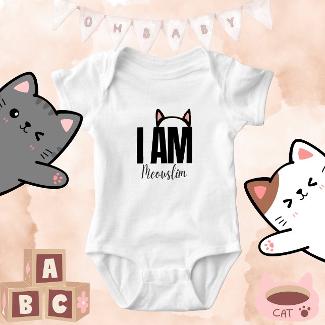 Kön Neutral islamisk citat Slogan Cat Lover T Shirt (Skapare uppladdad)