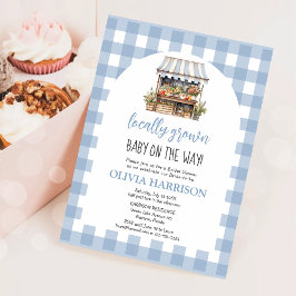 Kön Neutral, lokalt växande, babyvisningsprogram Inbjudningar