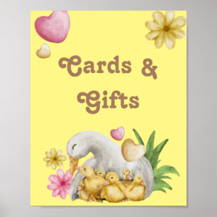 Kön Neutral Mamma och Baby Cute Card och gåvor Poster