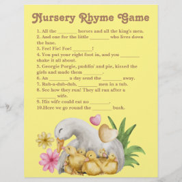 Kön Neutral Mamma och Baby Cute Nursery Rhyme Reklamblad