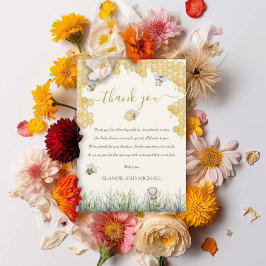 Kön Neutral Mamma till Bee Honung Cute Baby Shower Tack Kort