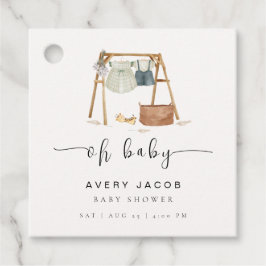 Kön Neutral Minimalialist Boho Babykläder Gåvor Etiketter