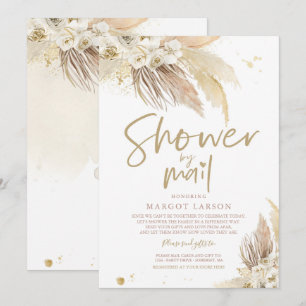 Kön Neutral Pampas Grass Baby Shower by Mail Inbjudningar