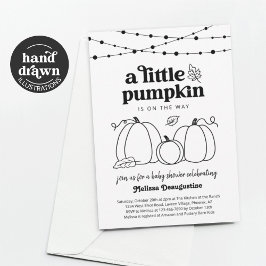 Kön Neutral Pumpkin Baby Shower-inbjudan Inbjudningar