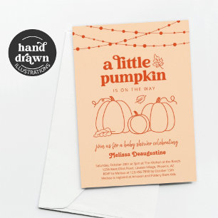 Kön Neutral Pumpkin Baby Shower-inbjudan Inbjudningar