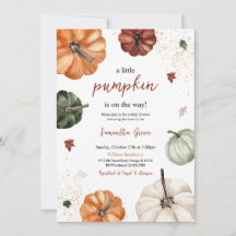 Kön Neutral Pumpkin Baby Shower