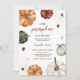 Kön Neutral Pumpkin Baby Shower Inbjudningar