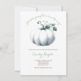 Kön Neutral Pumpkin Baby Shower-inbjudningar Inbjudningar