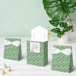 Kön Neutral Safari Greenery Baby Shower Presentaskar