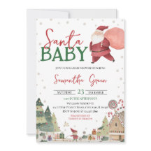 Kön Neutral Santa Baby Shower